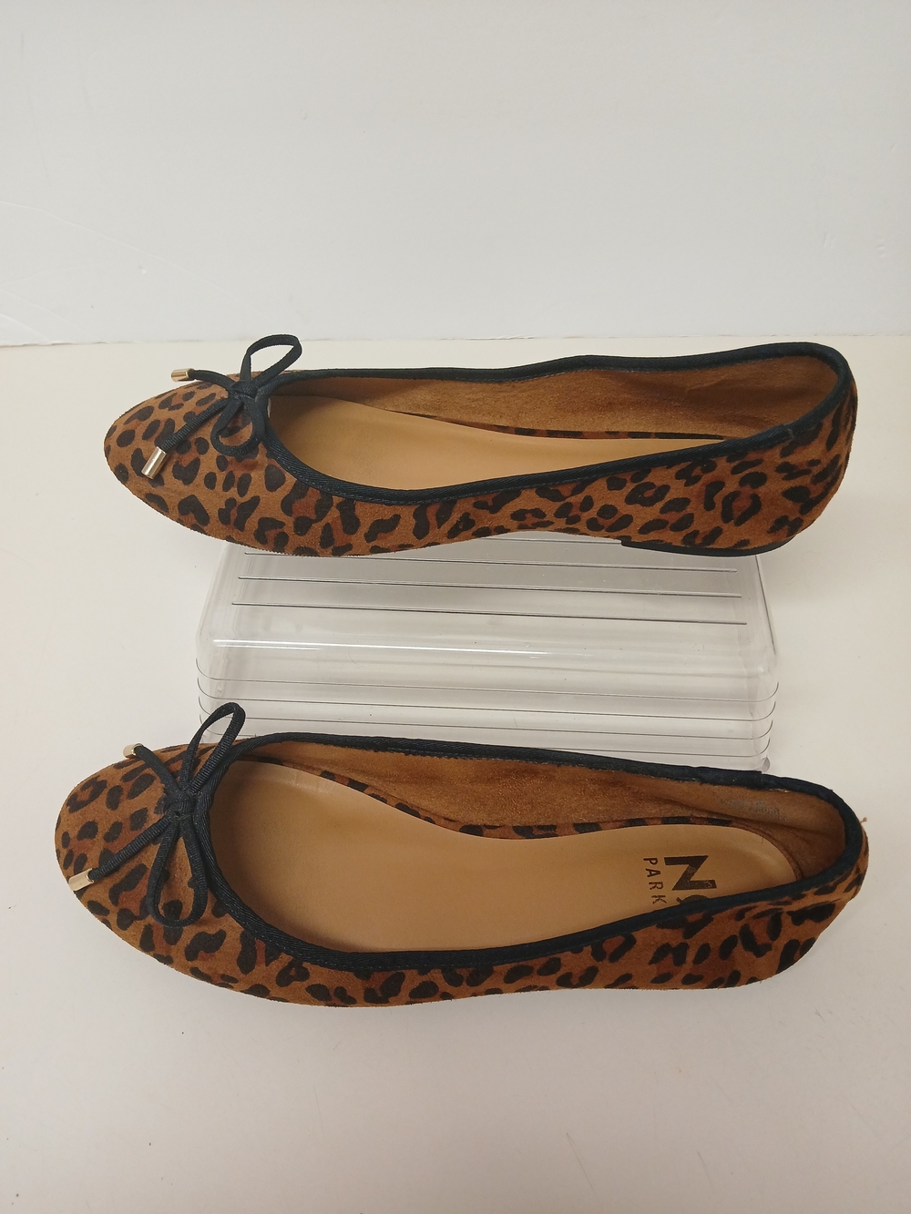 NWOT! Leopard-Print Ballet Flats - Brown/Black - Picture 2 of 7
